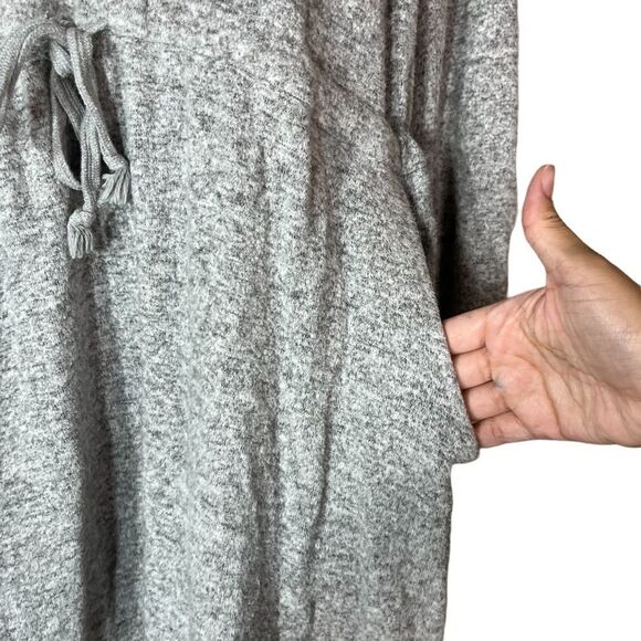Soft Surroundings Easy Living drawstring waist gray sweater knit dress‎ - Picture 9 of 13